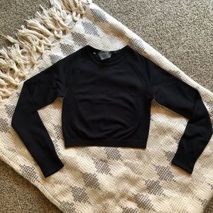 Myprotein seamless cropped long sleeve top